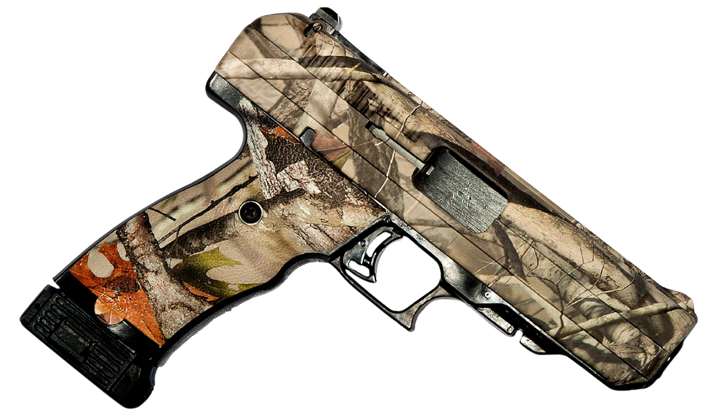 Hi-Point 34010WC JCP  40 S&W 10+1, 4.50" Black Steel Barrel, Hydro-Dipped Woodland Camo Serrated Steel Slide, Hydro-Dipped Woodland Camo Polymer Frame w/Picatinny Rail & Grip