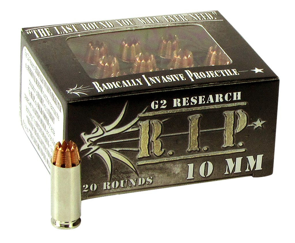 G2 Research G00601 R.I.P  10mmAuto 115gr Fracturing Hollow Point 20 Per Box/25 Case