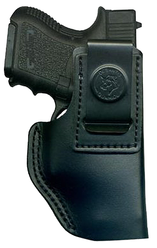 DeSantis Gunhide 031BBD9Z0 Insider  OWB Black Leather Belt Clip Compatible w/Ruger LC9/Glock 42/43 Left Hand