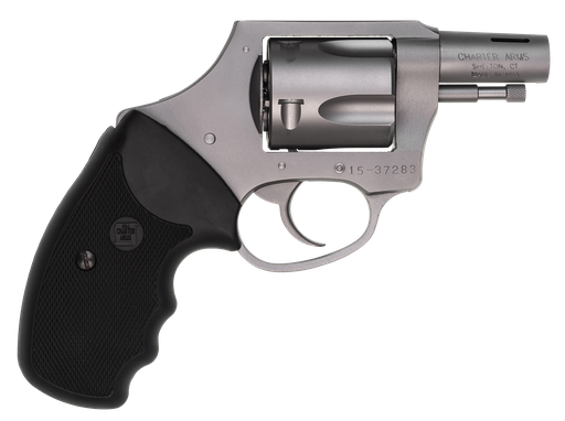 [PROD26-00034] Charter Arms 74429 Boomer  Large 44 Special, 5 Shot 2" Matte Stainless Steel Ported/Tapered Barrel, Matte Stainless Cylinder & Frame w/Black Finger Grooved Rubber Grip